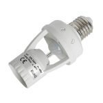 SIC PIR Infrared Motion Sensor LED Lamp Bulb Holder E27 Base – Automatic On/Off Light Control (AC 220V, 60W Max)
