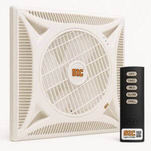 SIC False Ceiling Fan 2x2 14 Inch with Remote Control