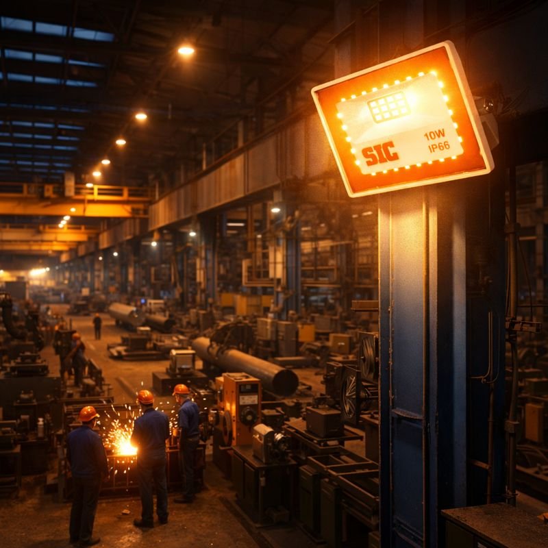 LED Flood Light 10W Power Factor 0.9 lumens 110 per wattage