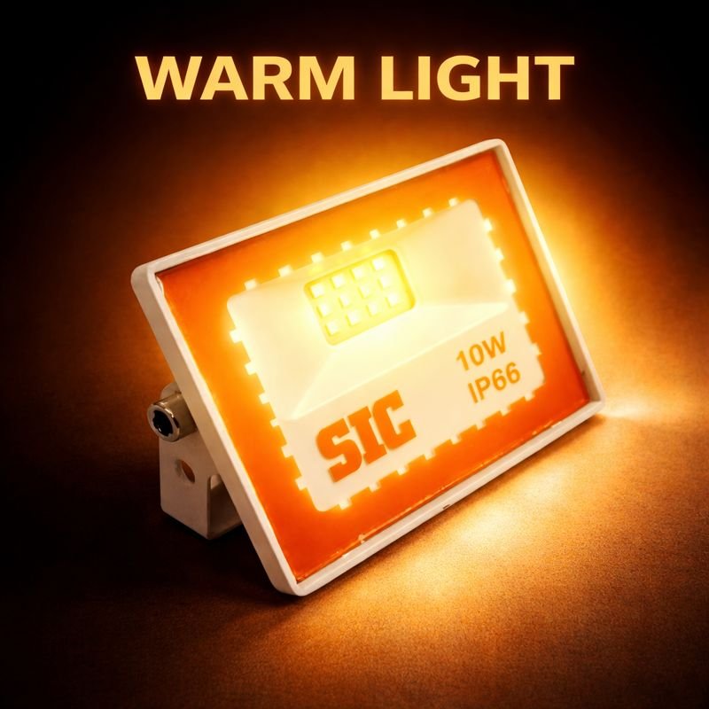 LED Flood Light 10W Power Factor 0.9 lumens 110 per wattage