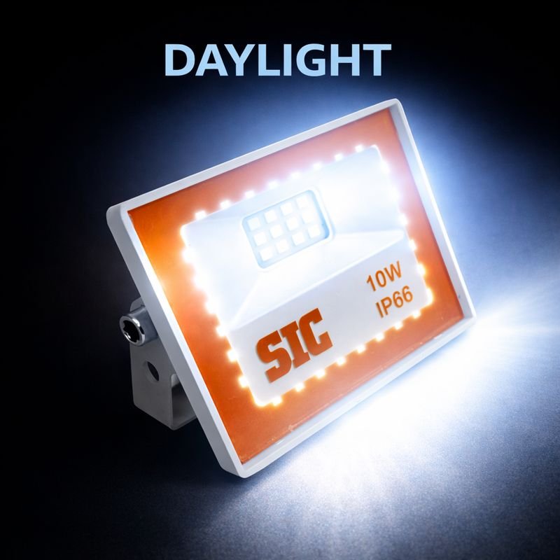 LED Flood Light 10W Power Factor 0.9 lumens 110 per wattage