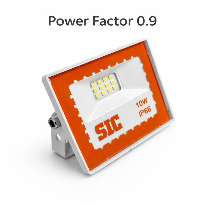 LED Flood Light 10W Power Factor 0.9 lumens 110 per wattage