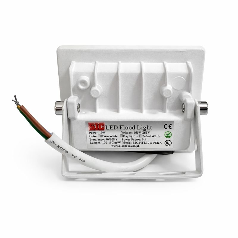 LED Flood Light 10W Power Factor 0.9 lumens 110 per wattage