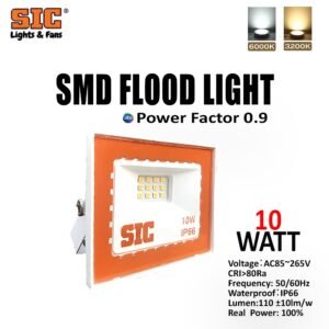 SIC 10W LED Flood Light – Waterproof Outdoor Light, PF 0.9