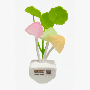 SIC LED Sensor Mushroom Night Light – Auto On/Off | Plug-in Dusk to Dawn LED Lamp