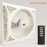 SIC False Ceiling Fan 2×2 (18 Inch) with Remote Control | Heavy Duty Energy Efficient Ventilation Fan