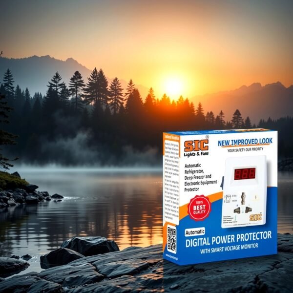 Automatic Voltage Protector With Digital Smart Monitor Over & Under Voltage Protector for Electronic Equipment and Fridge - Image 3