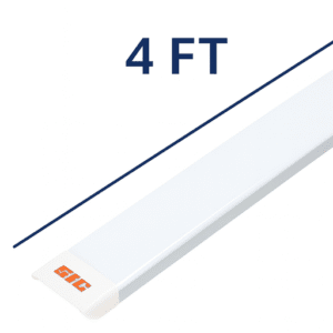 SIC 4ft LED Light – ON/OFF Comparison (6000K White and 3200K Warm)