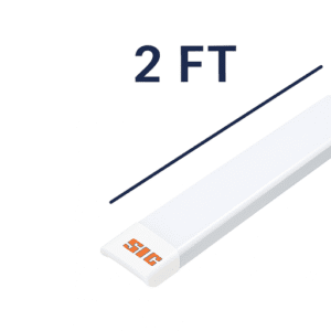 SIC 2ft LED Light – ON/OFF Comparison (6000K White and 3200K Warm)