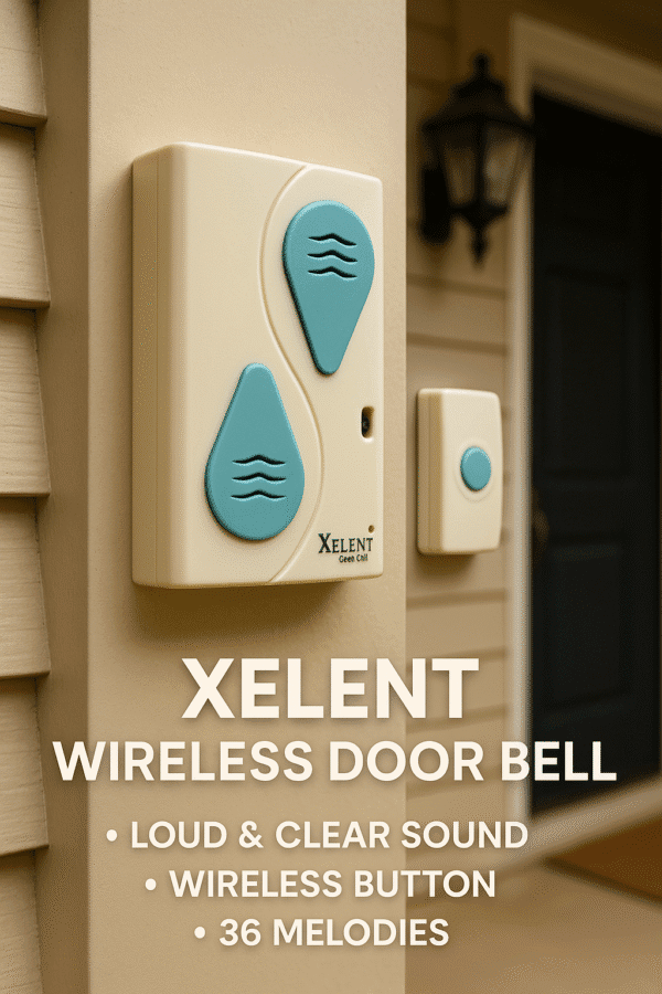 Xelent Wireless Digital Doorbell – High Sound Quality, Easy Installation, Modern Design