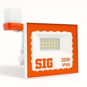 SIC 30W LED Flood Light with Sun Switch | IP66 Waterproof | Automatic Day/Night Control