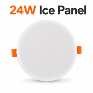 SIC 24W Frameless ICE SMD Slim Round Adjustable Recessed LED Ceiling Panel Light Cool Daylight 6500K
