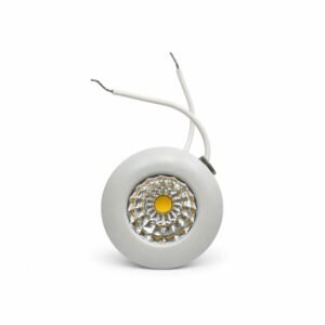 SIC mini recessed LED cabinet spotlight with white circular frame