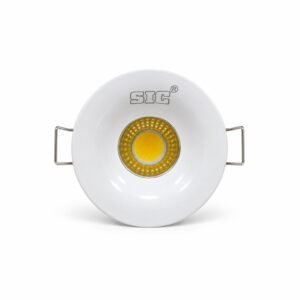 SIC 3W COB recessed LED spotlight with white frame