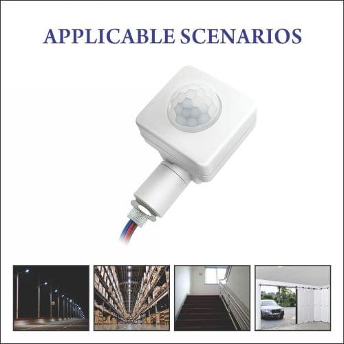 PIR Motion Sensor Human Motion Detector Light Switch Adjustable Auto On/Off Light Switch AC85-265V 180 Degrees Indoor Outdoor Waterproof IP67 - Image 5