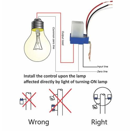 SIC Photocell Sun Switch Automatic On/Off Light Control Sensor Switch AC85-265V, DC 12V 10A Day Night Sensor Switch for Lights - Image 9