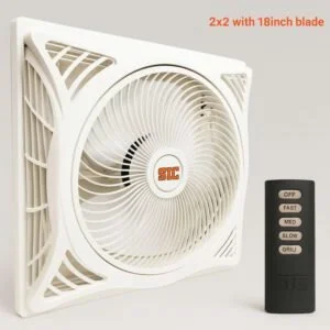 SIC False Ceiling Fan 2x2 18 Inch with Remote Control