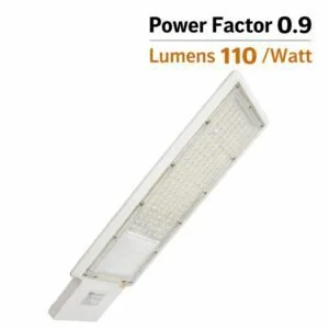 100W LED street light 110 lumens per watt PF greater than 0.9